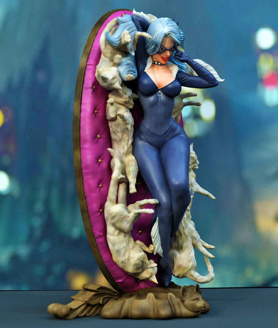 Blackcat milk 3D print model_2