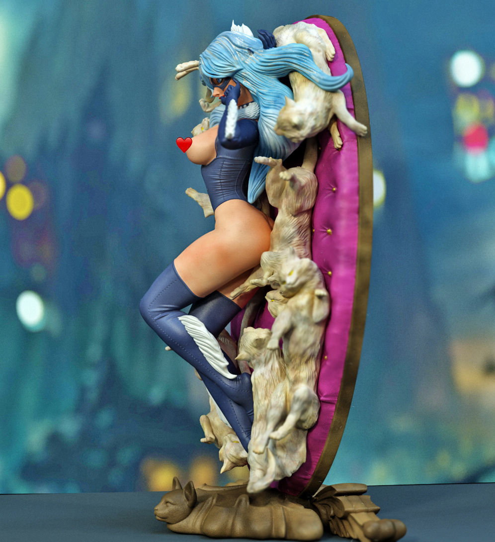 Blackcat milk 3D print model_4