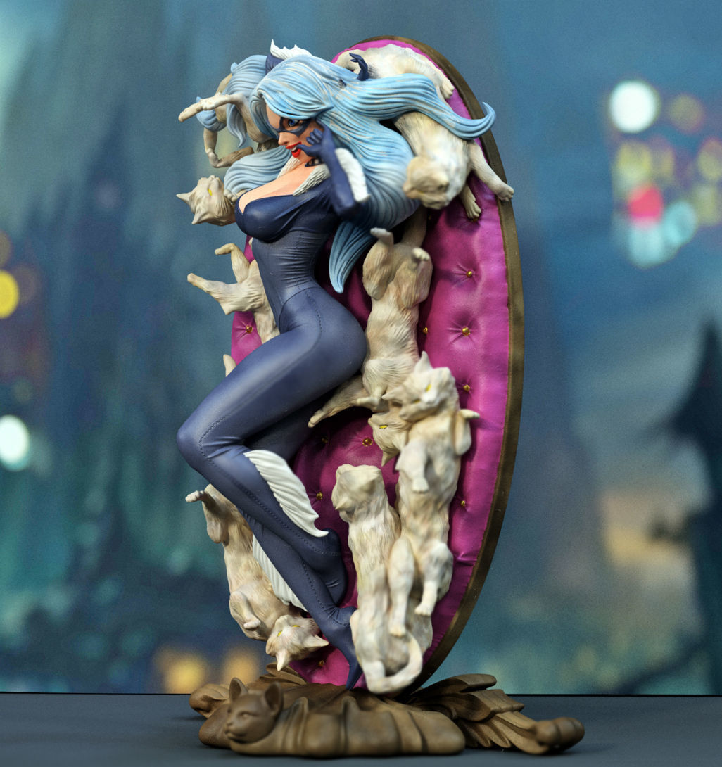 Blackcat milk 3D print model_1