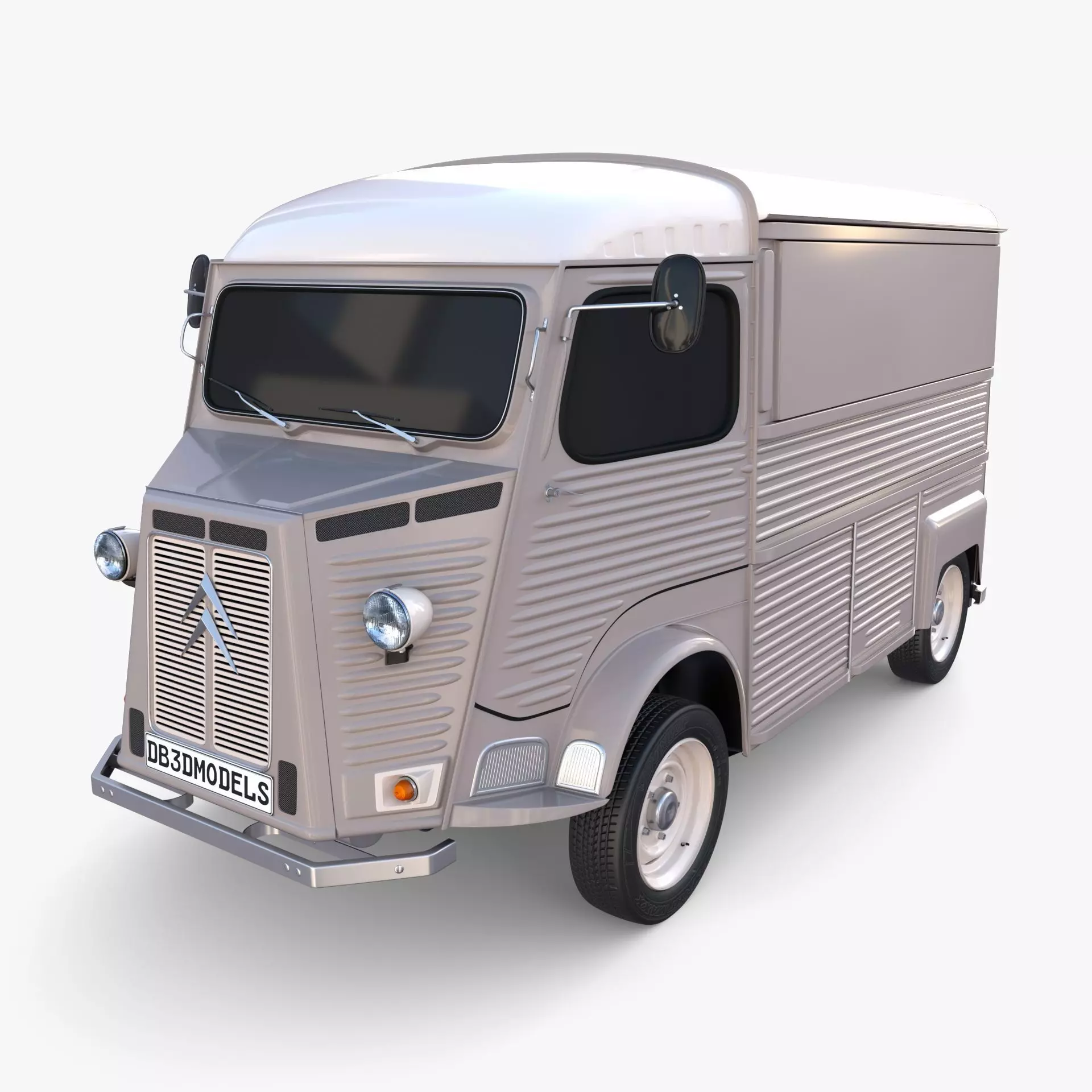 Citroen HY Gray 3D model_0