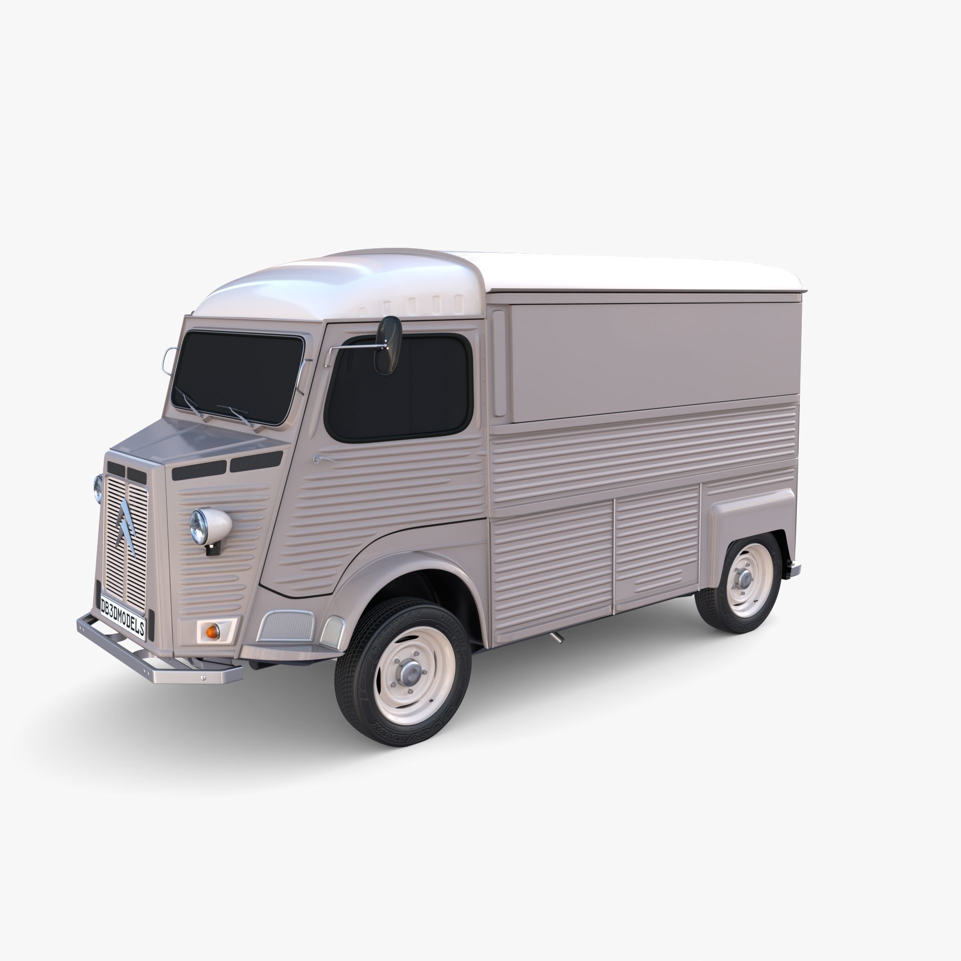 Citroen HY Gray 3D model_2