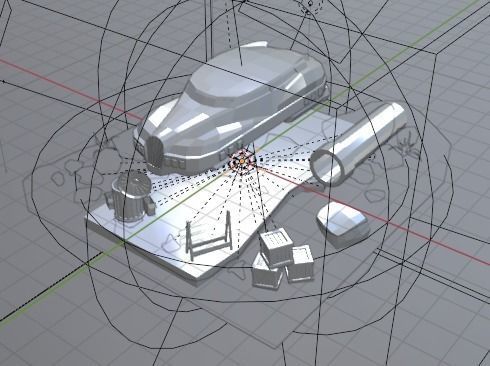 Cartoon HoverCar 3D model_26