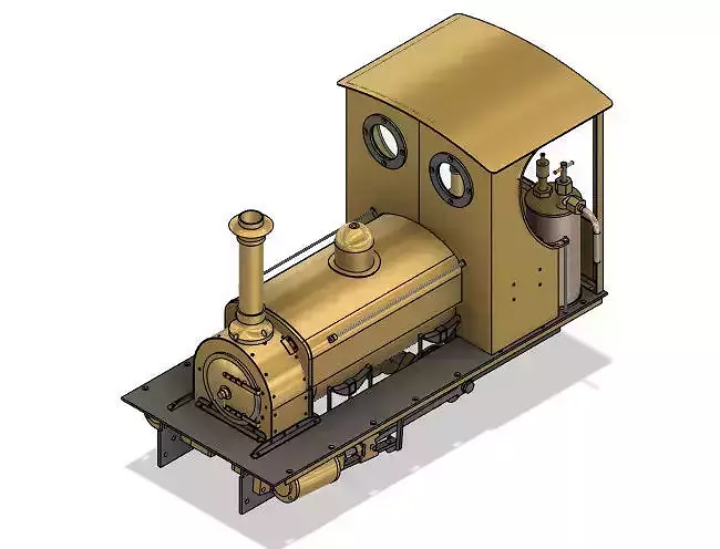 Locomotive gold steam