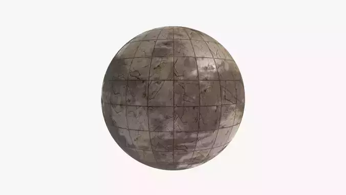 Floor Tile 002 PBR 4K - V2 - Dirty