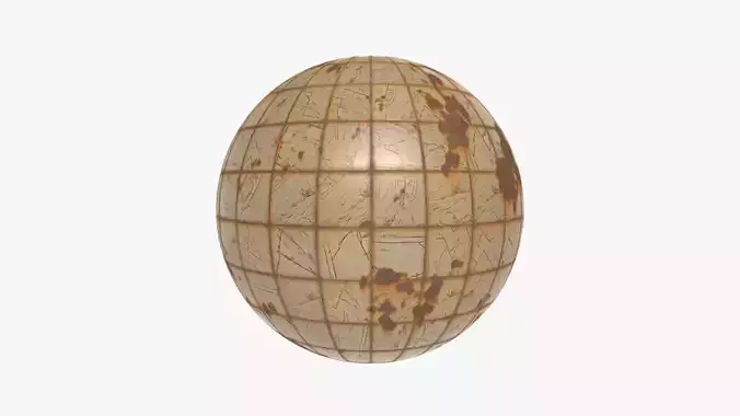 Floor Tile 002 PBR 4K - V4 - Rusty