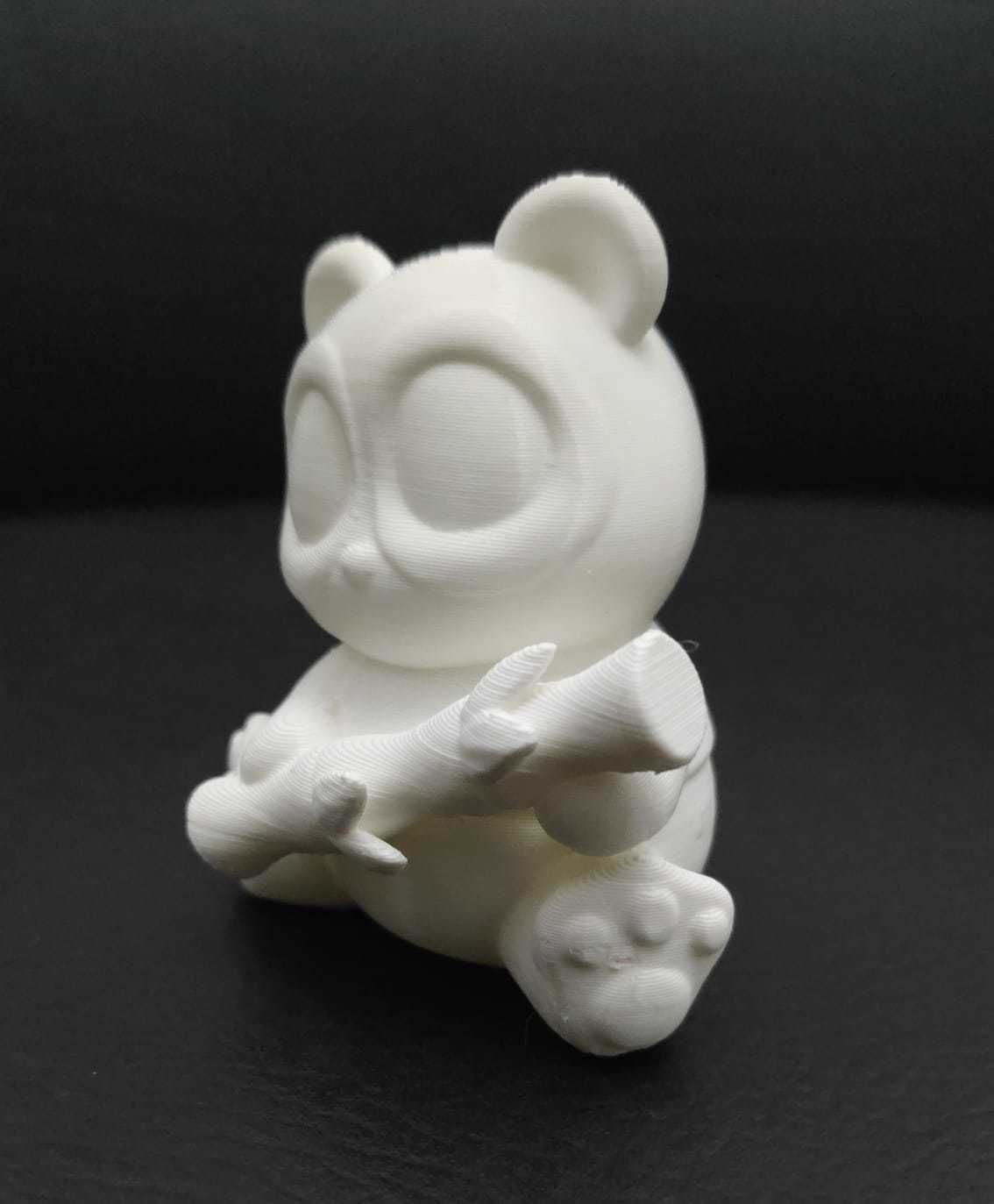 Cute Panda Bamboo 3D print model_7