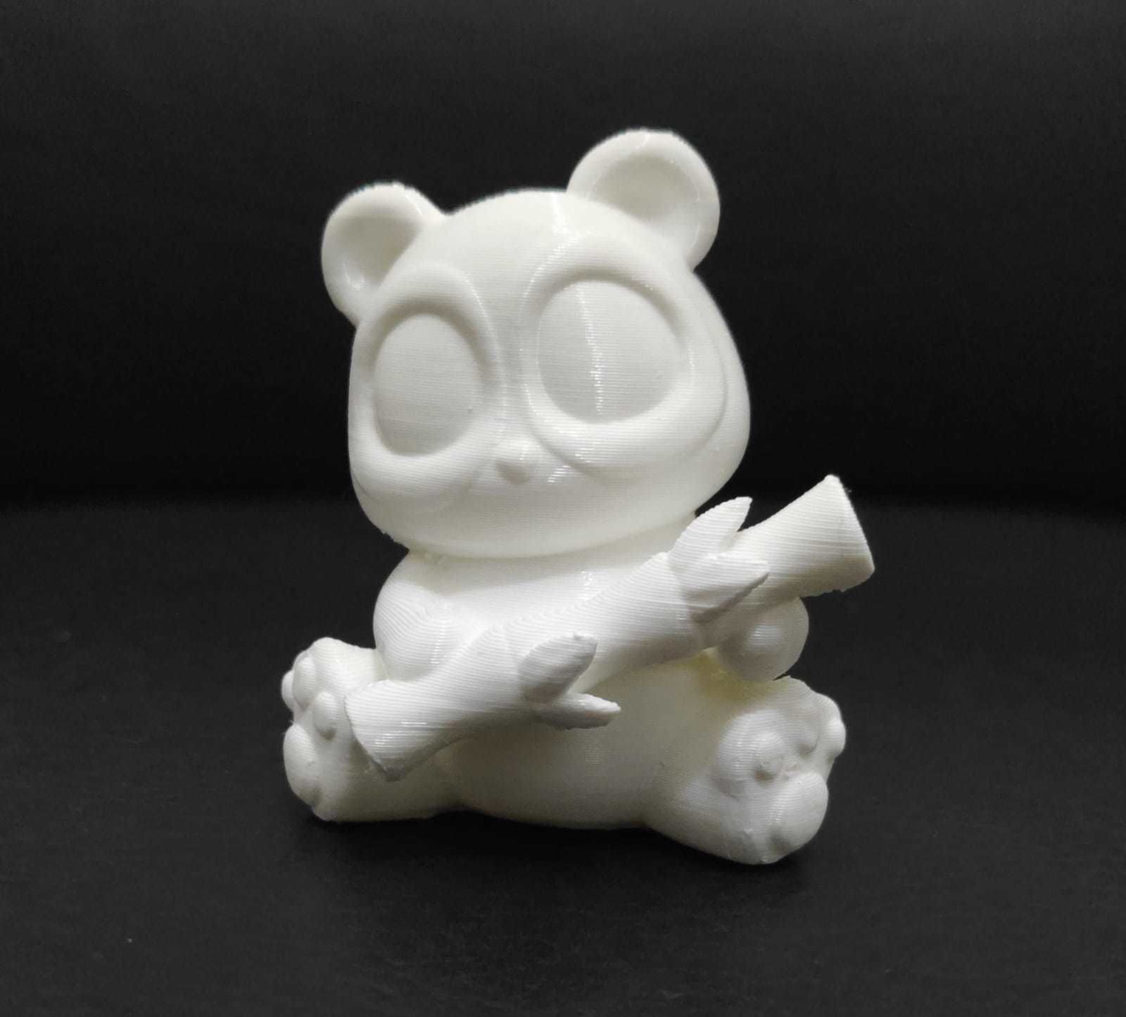 Cute Panda Bamboo 3D print model_3