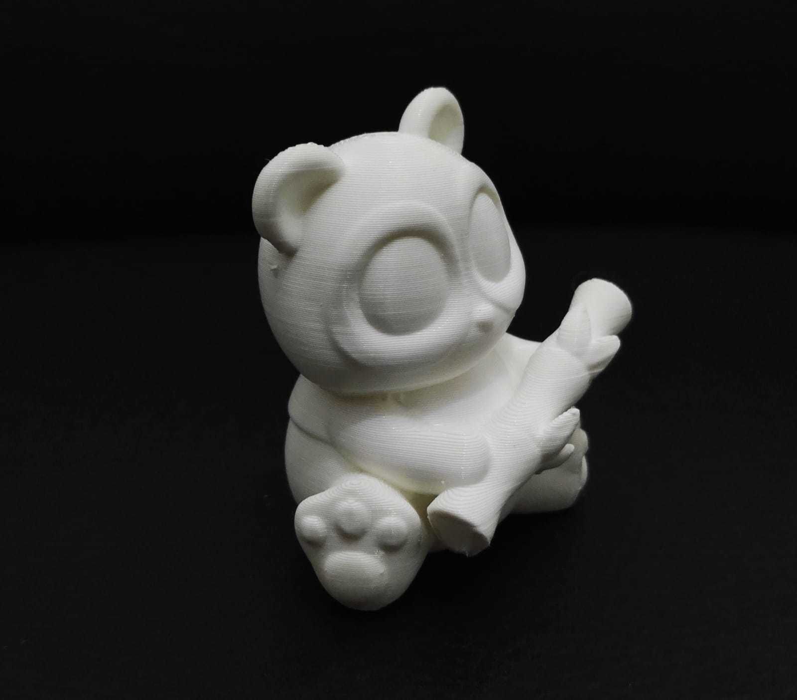 Cute Panda Bamboo 3D print model_9