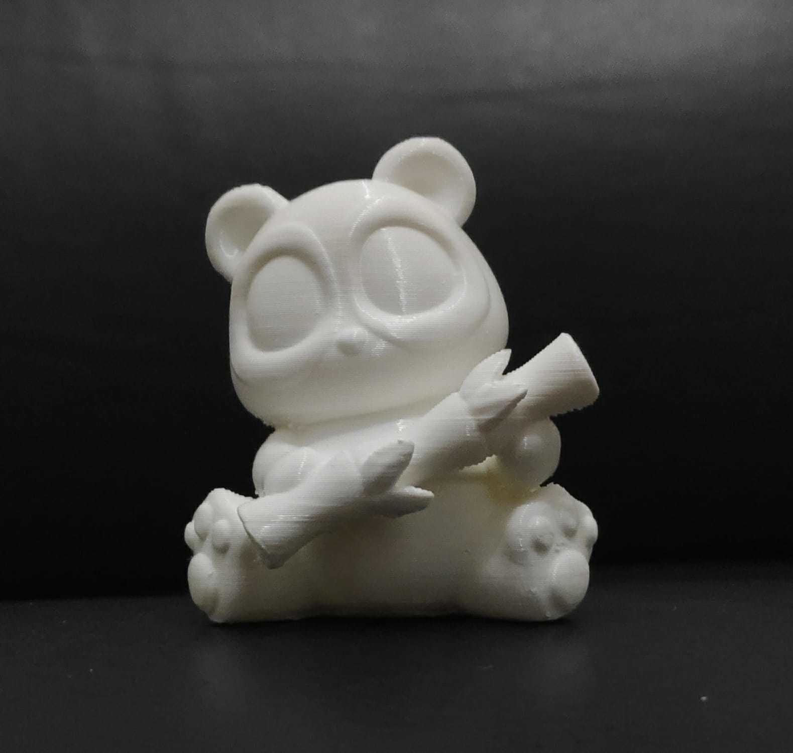 Cute Panda Bamboo 3D print model_8