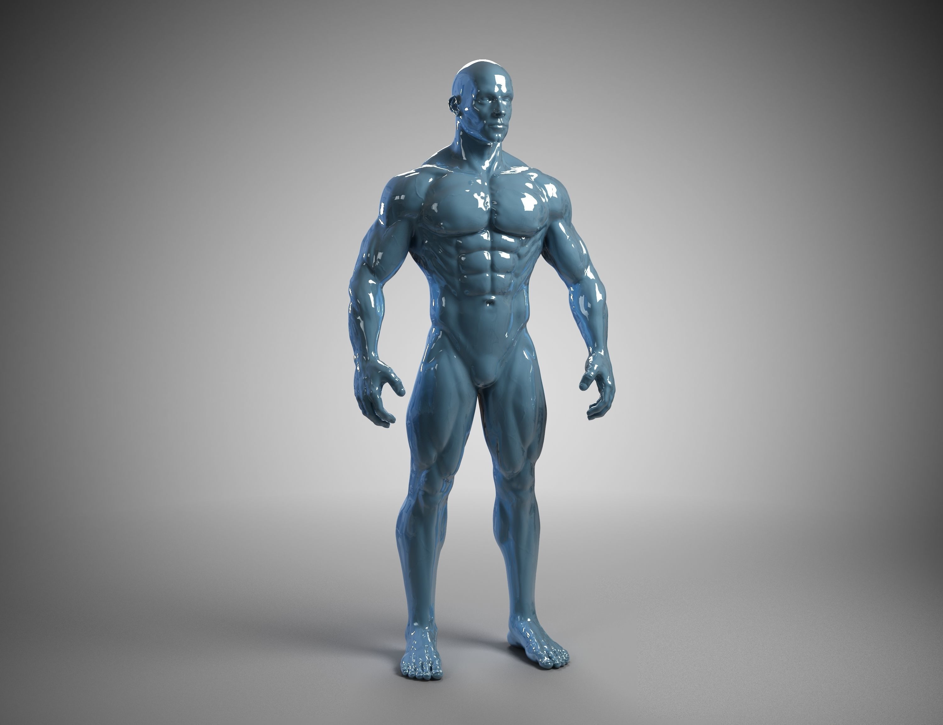 Male anatomy reference 3D print model 3D print model_27