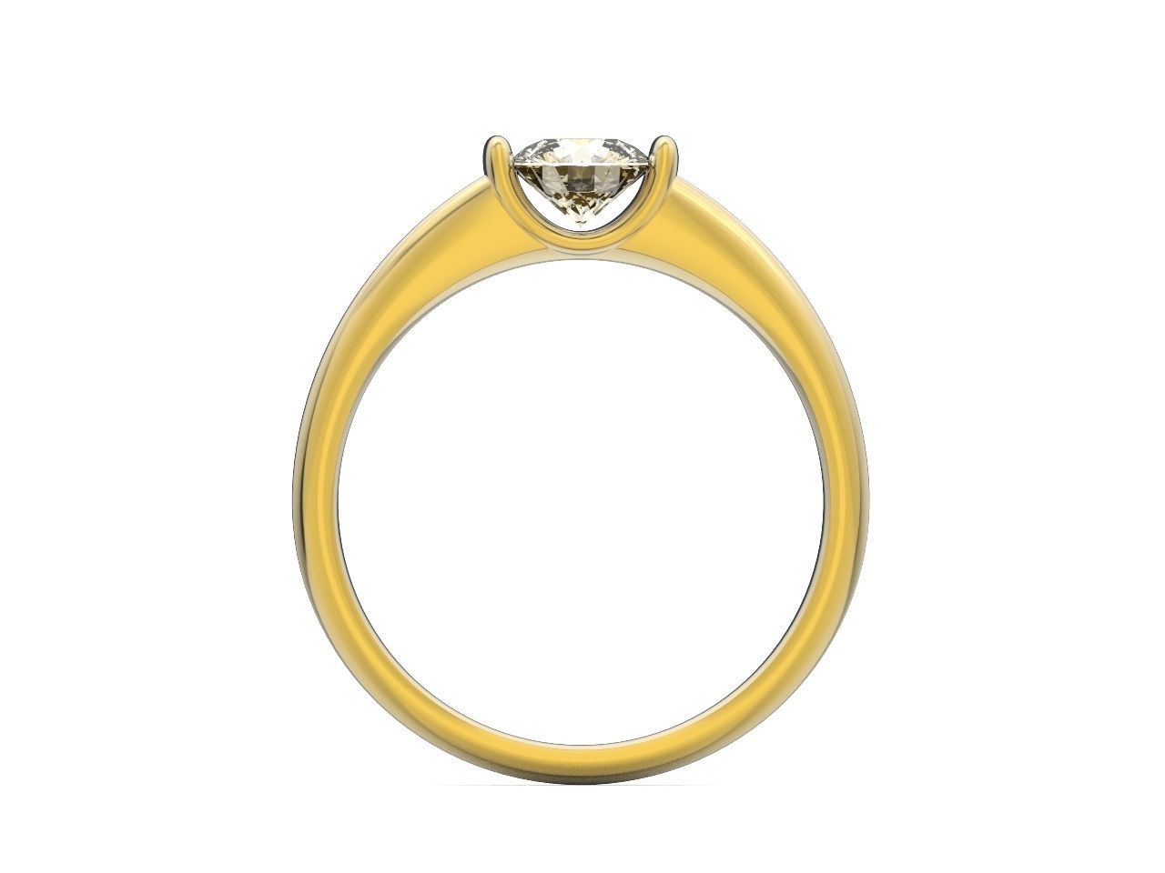 tension setting ring solitaire engagement 3D print model_17