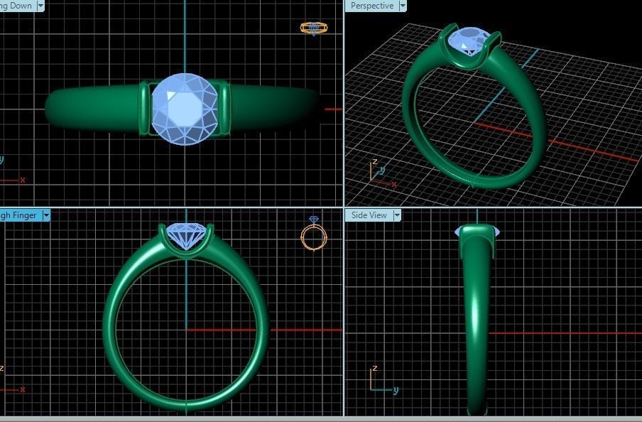 tension setting ring solitaire engagement 3D print model_25