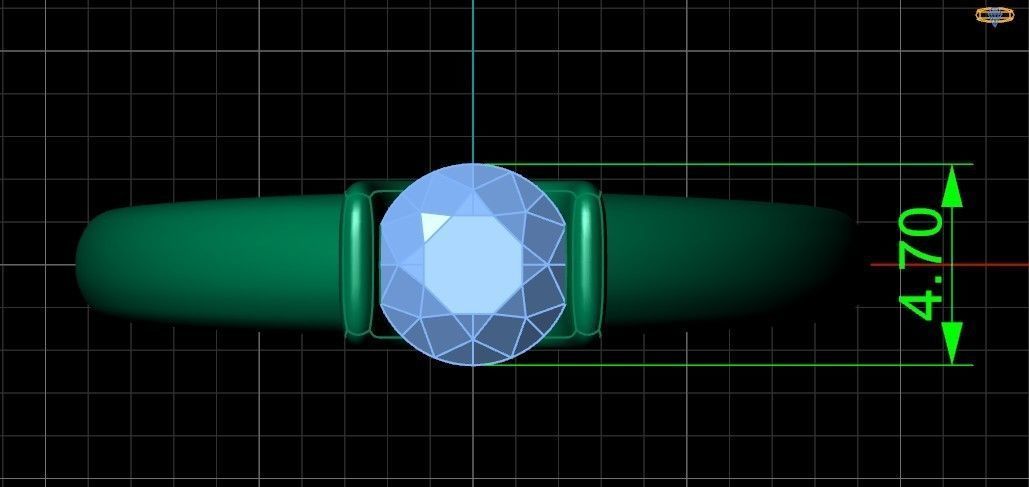 tension setting ring solitaire engagement 3D print model_8