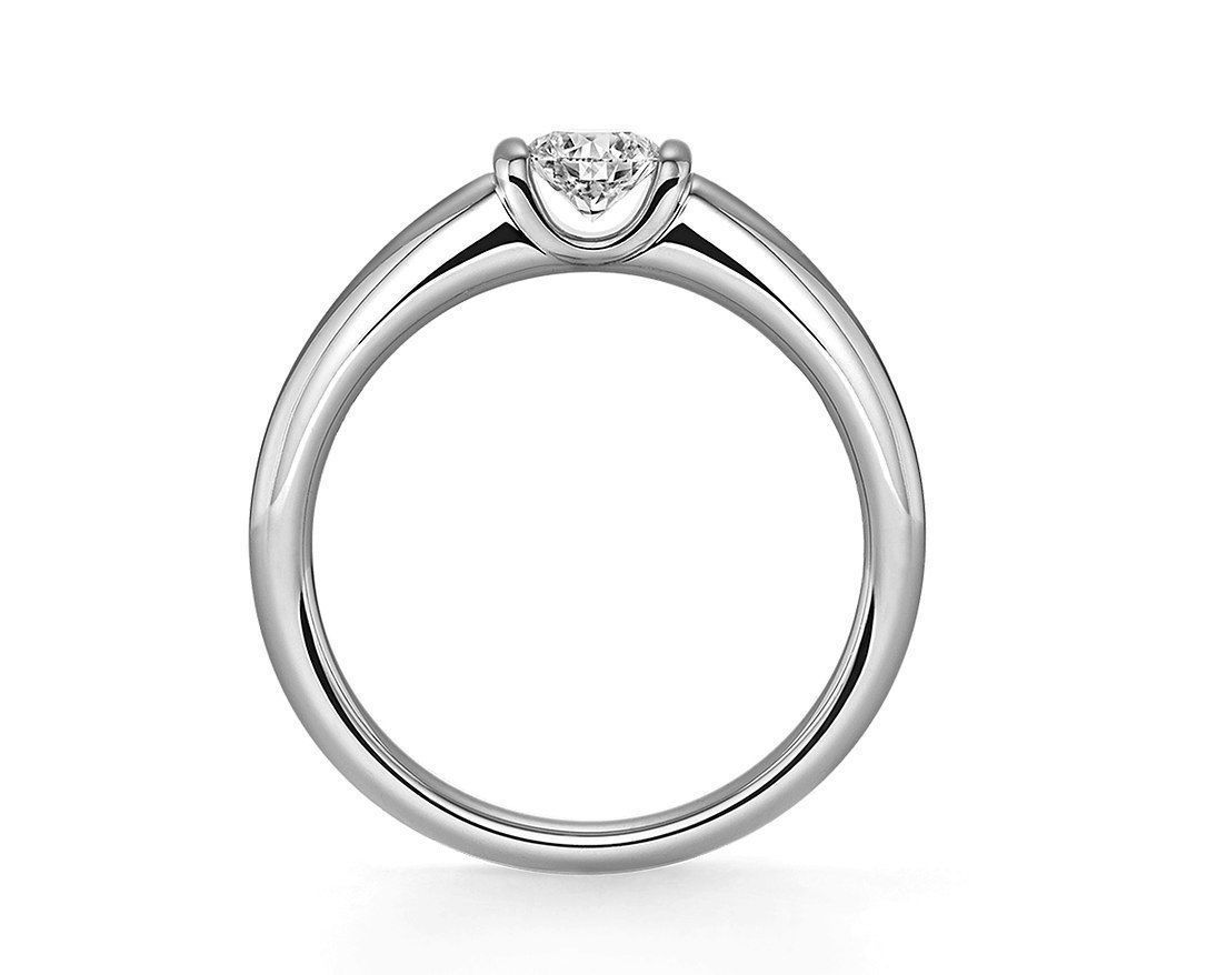 tension setting ring solitaire engagement 3D print model_2