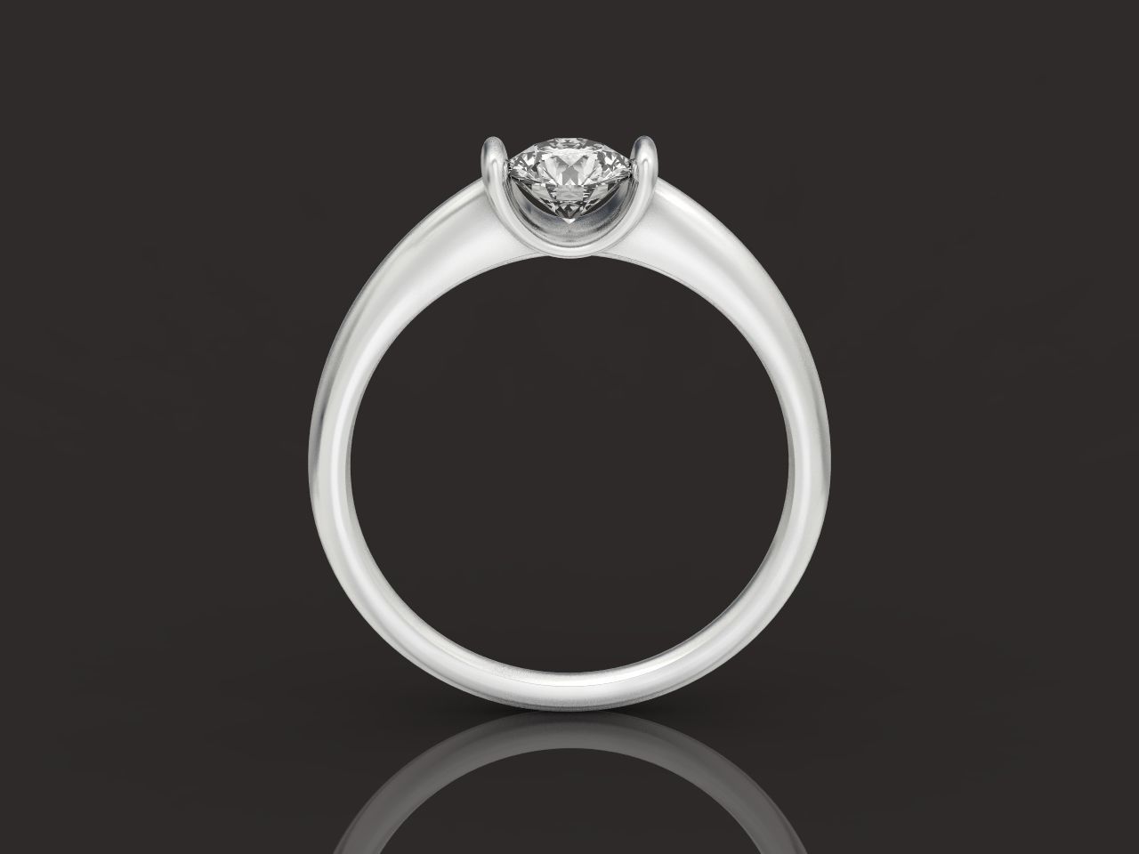 tension setting ring solitaire engagement 3D print model_13