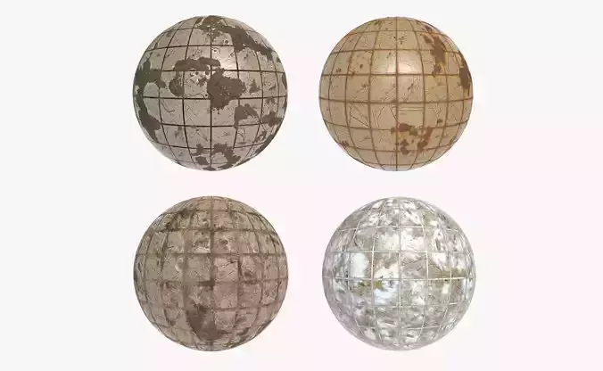 Floor Tile 002 PBR 4K - 4 Types Texture Texture