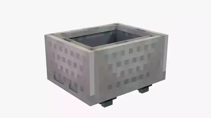 Minecraft Minecart Low-poly 3D model