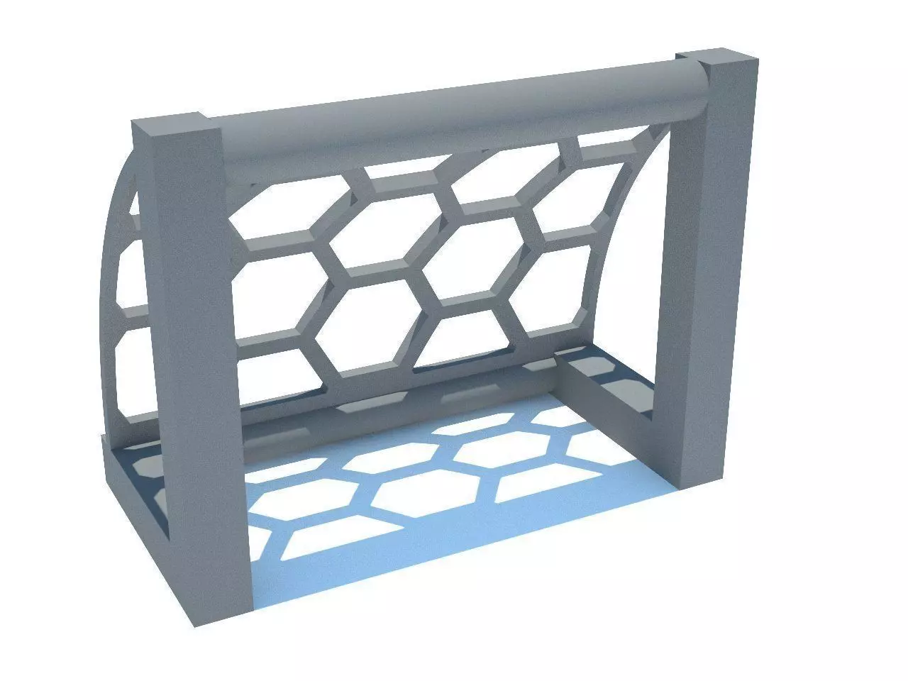 3D printed Football Gates Free low-poly 3D model_0
