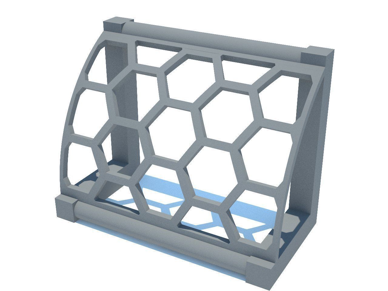 3D printed Football Gates Free low-poly 3D model_1