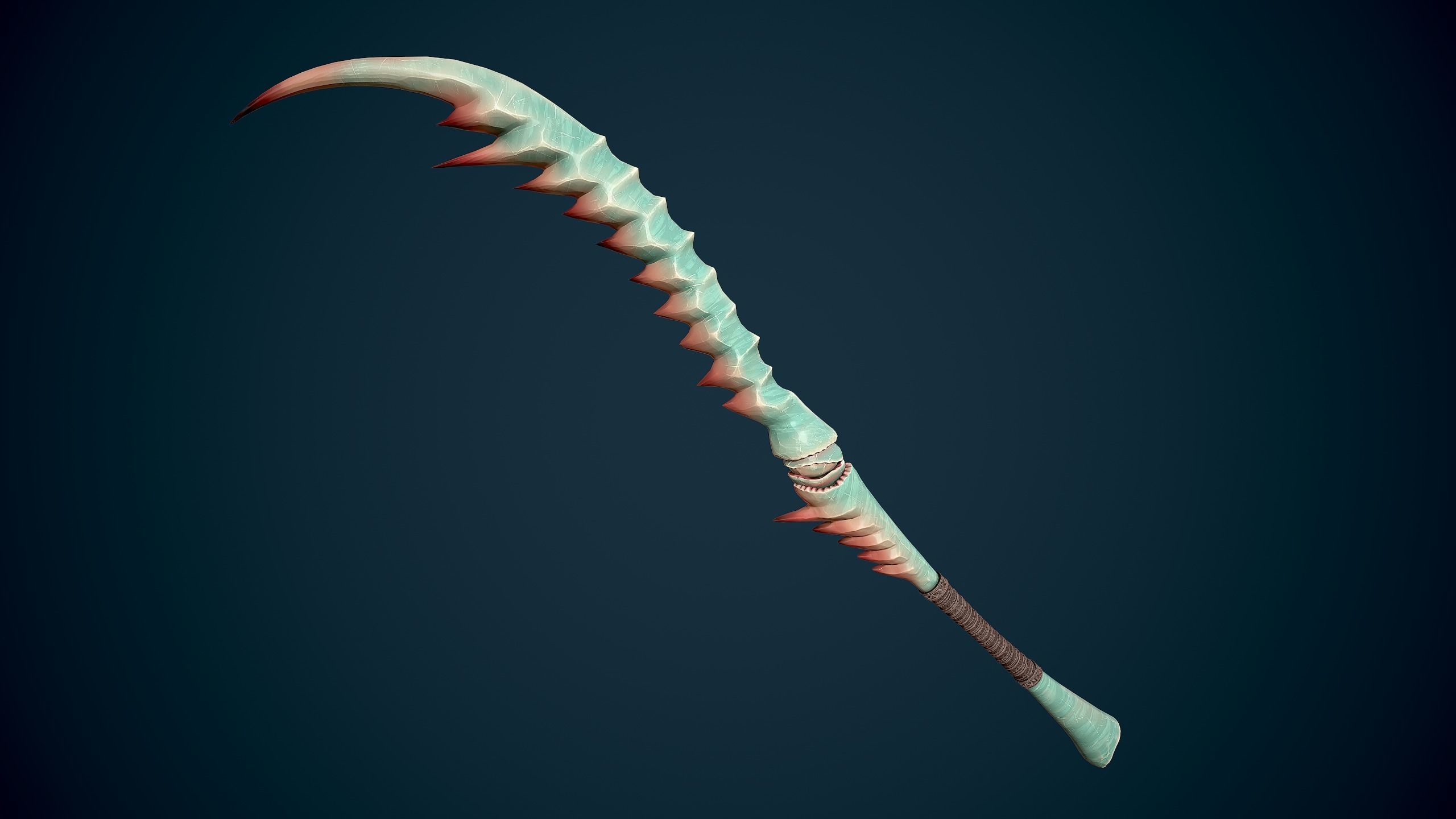 Mantis Sword Low-poly 3D model_9