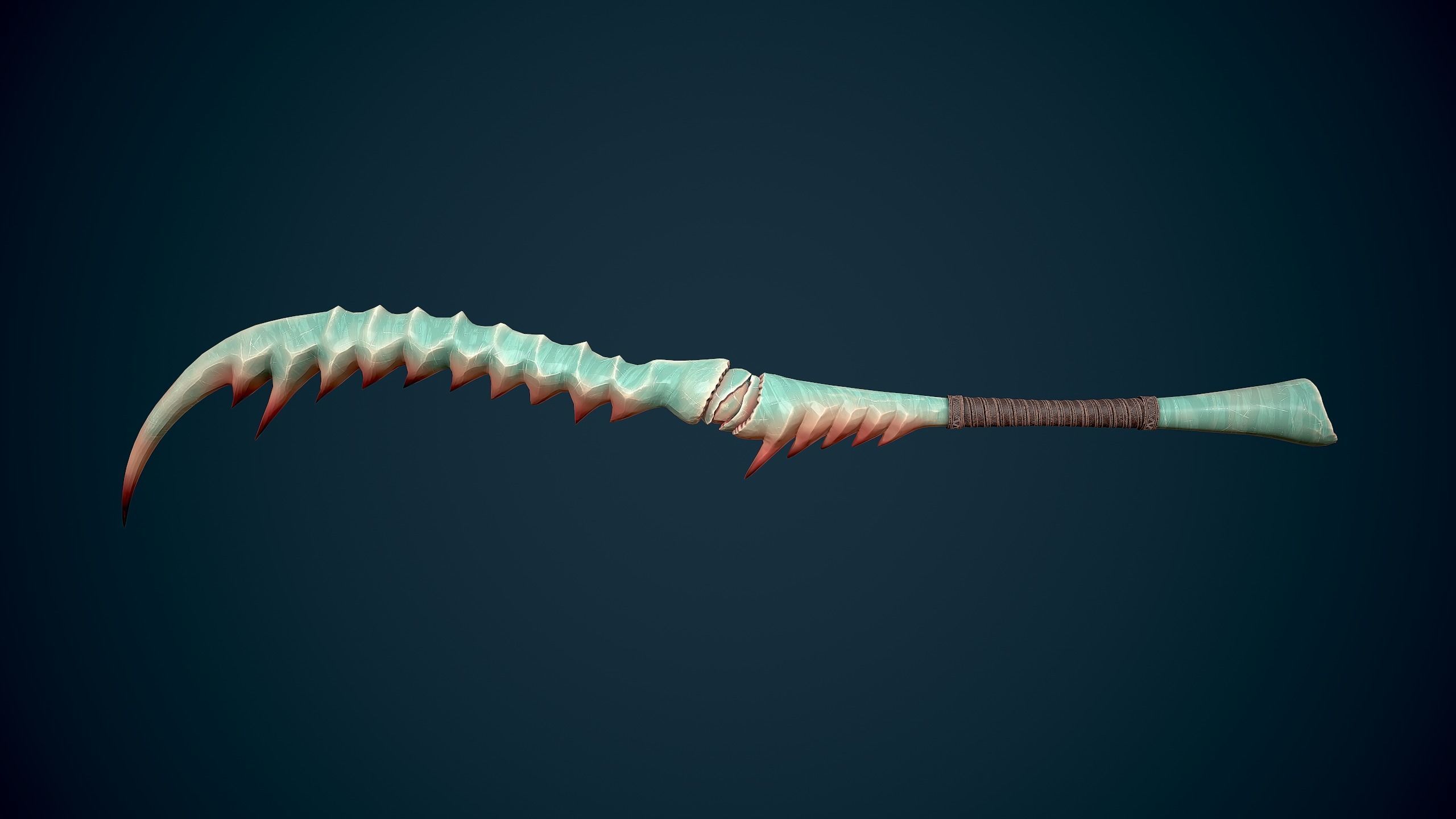 Mantis Sword Low-poly 3D model_8