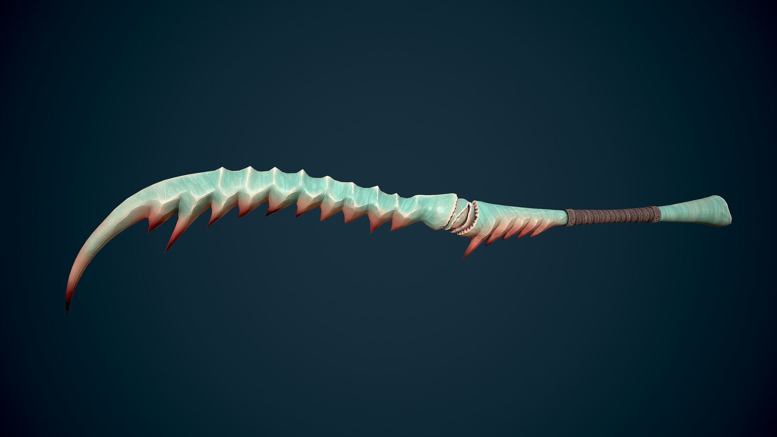 Mantis Sword Low-poly 3D model_7