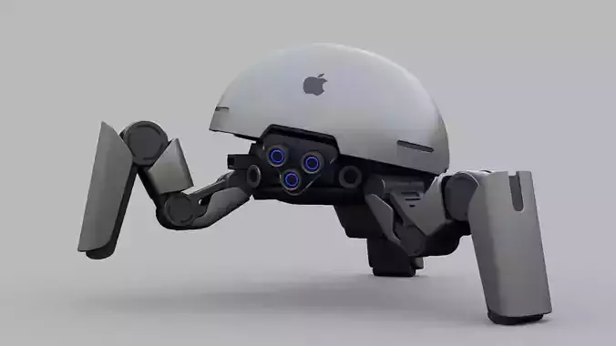 APPLE CONCEPT UTILITY BOT rigged 3D model APPLE CONCEPT UTILITY BOT rigged 3D model