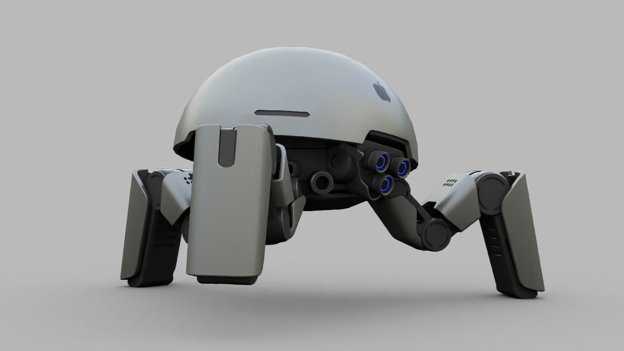 APPLE CONCEPT UTILITY BOT rigged 3D model_22