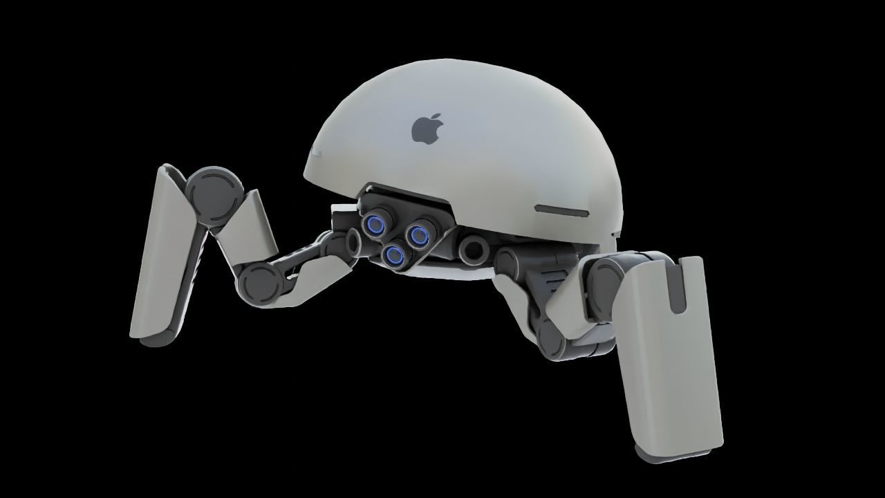 APPLE CONCEPT UTILITY BOT rigged 3D model_29