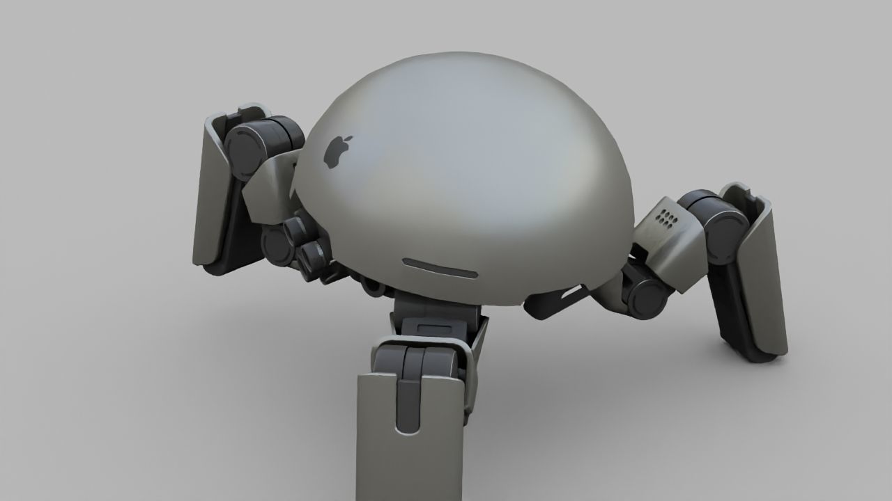 APPLE CONCEPT UTILITY BOT rigged 3D model_16