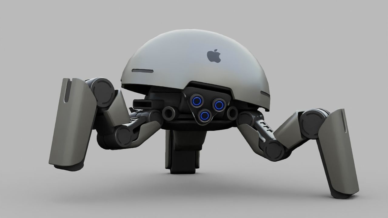APPLE CONCEPT UTILITY BOT rigged 3D model_20
