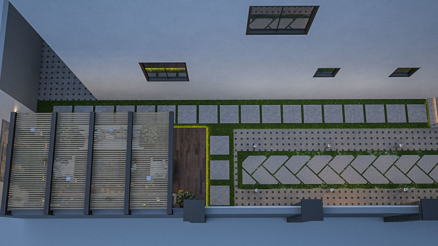 Front Elevation 3d House Villa  3D model_1