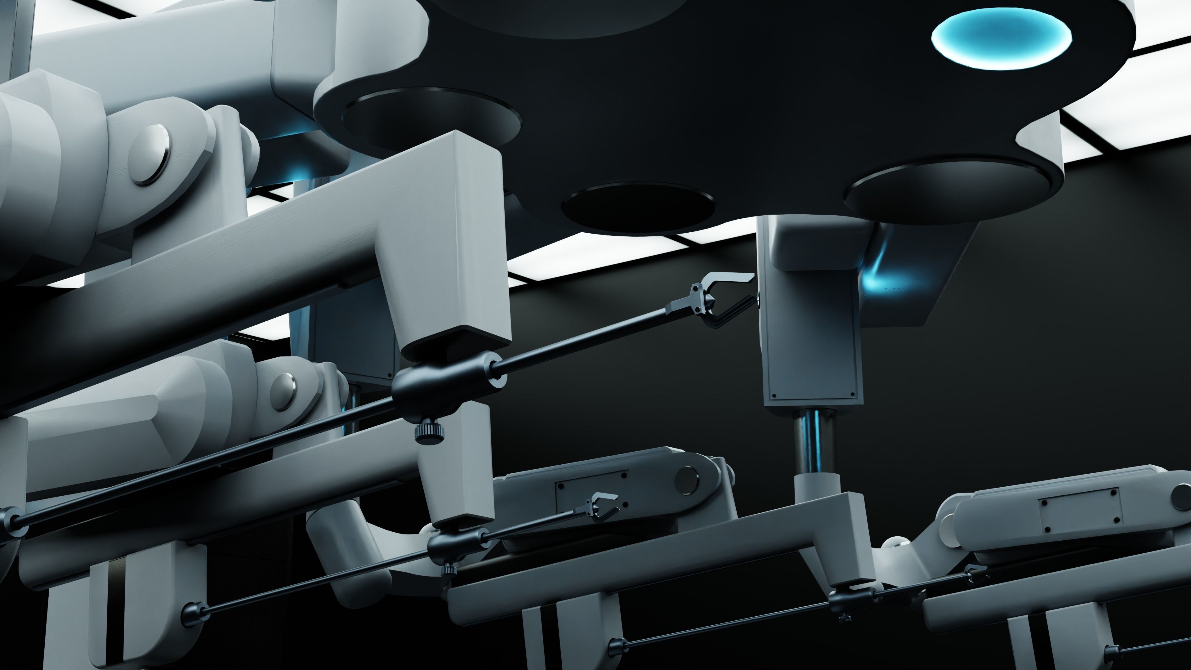 Surgical Robotic System da Vinci 3D model_4
