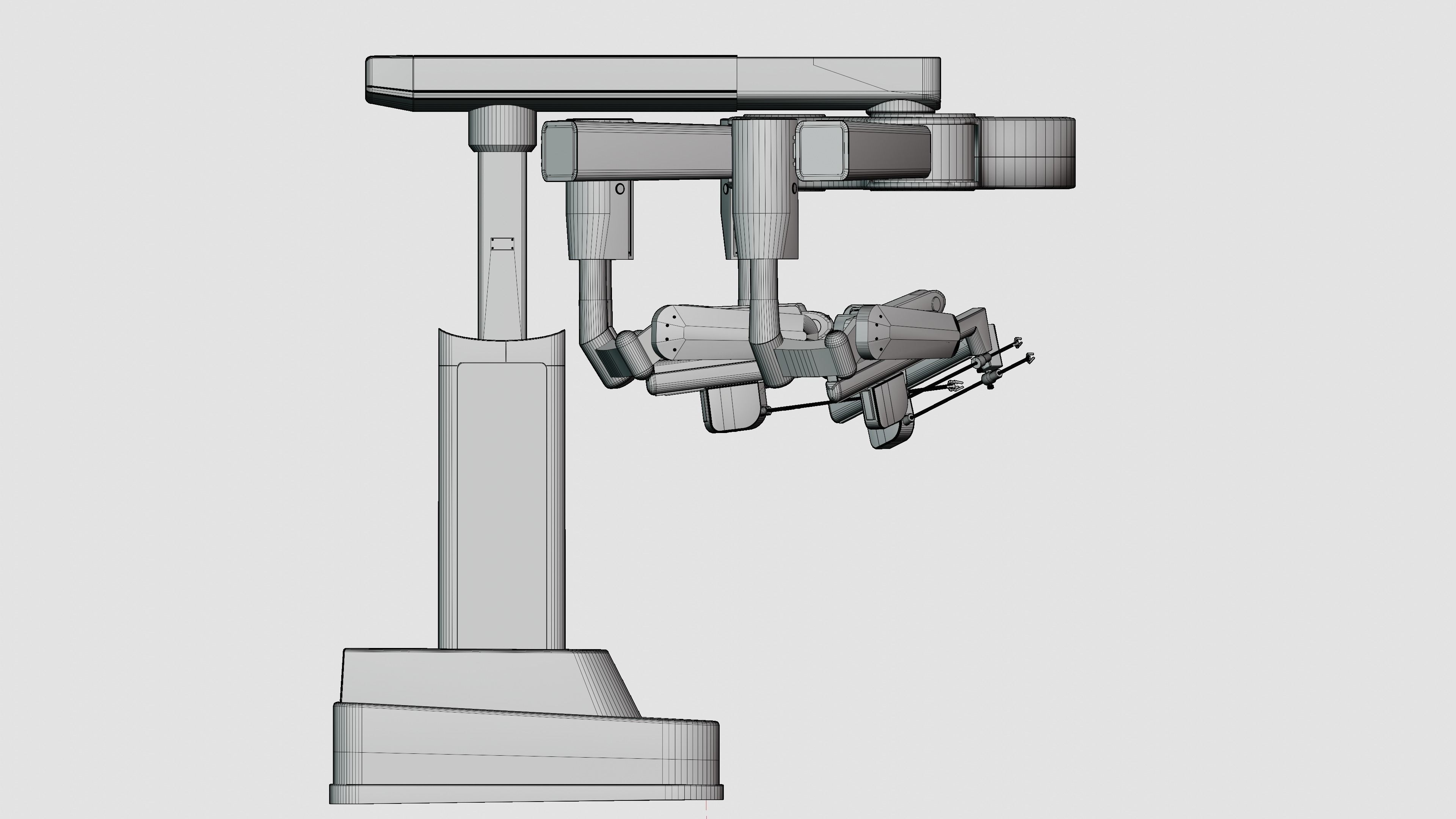 Surgical Robotic System da Vinci 3D model_8