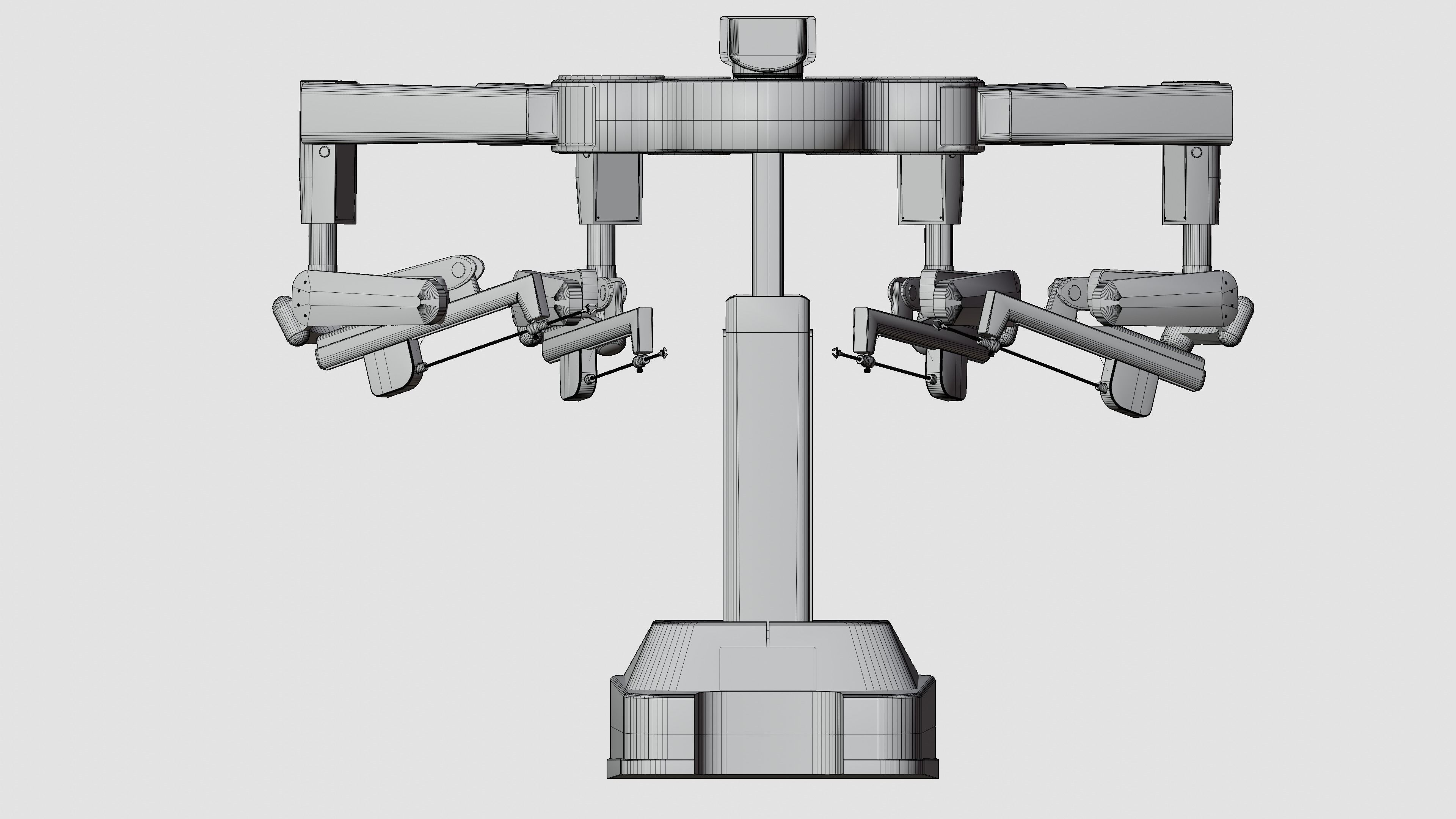 Surgical Robotic System da Vinci 3D model_9
