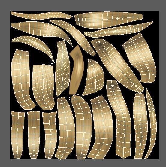 Cartoon Low Poly Gothic Style Girl Avatar 3 Low-poly 3D model_12