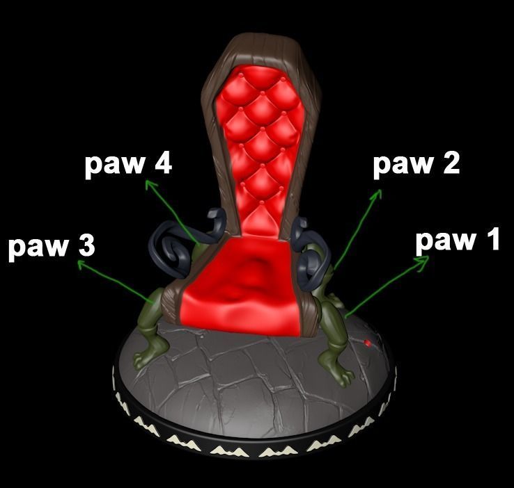 Sally nightmare before christmas figurine on chair 3D print model_6