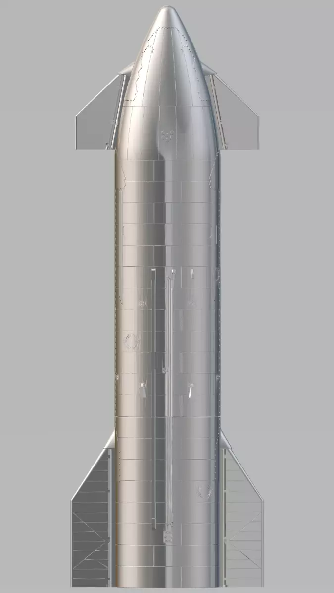 SpaceX ULTIMATE Ship24 3D print model_0