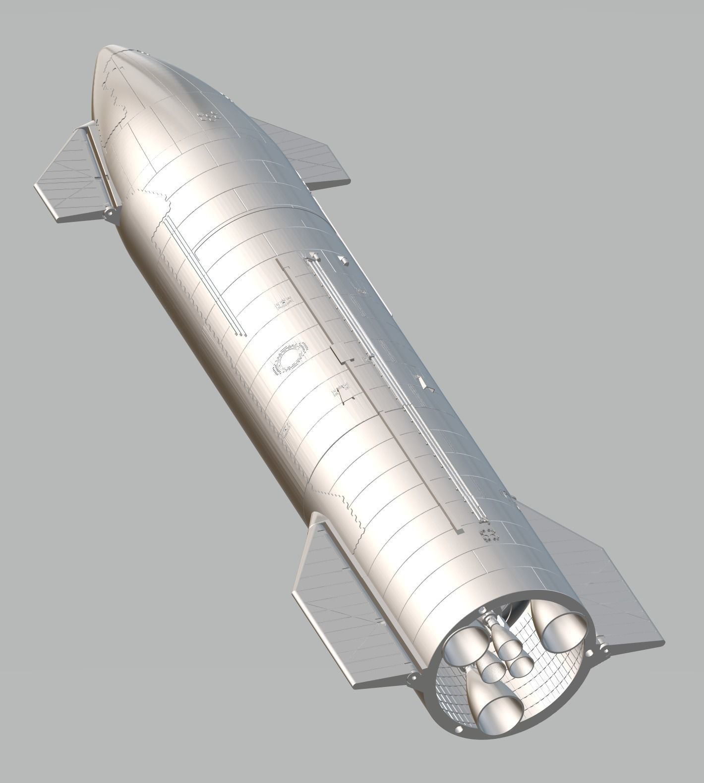 SpaceX ULTIMATE Ship24 3D print model_5