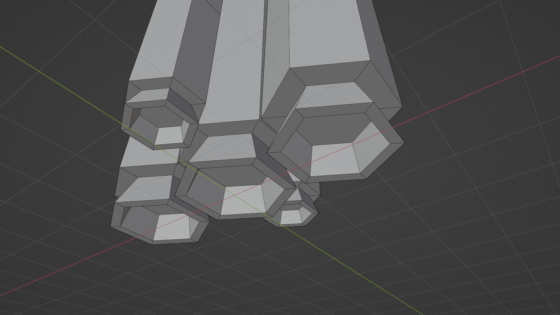 Rocket plus starting animation Low-poly 3D model_19