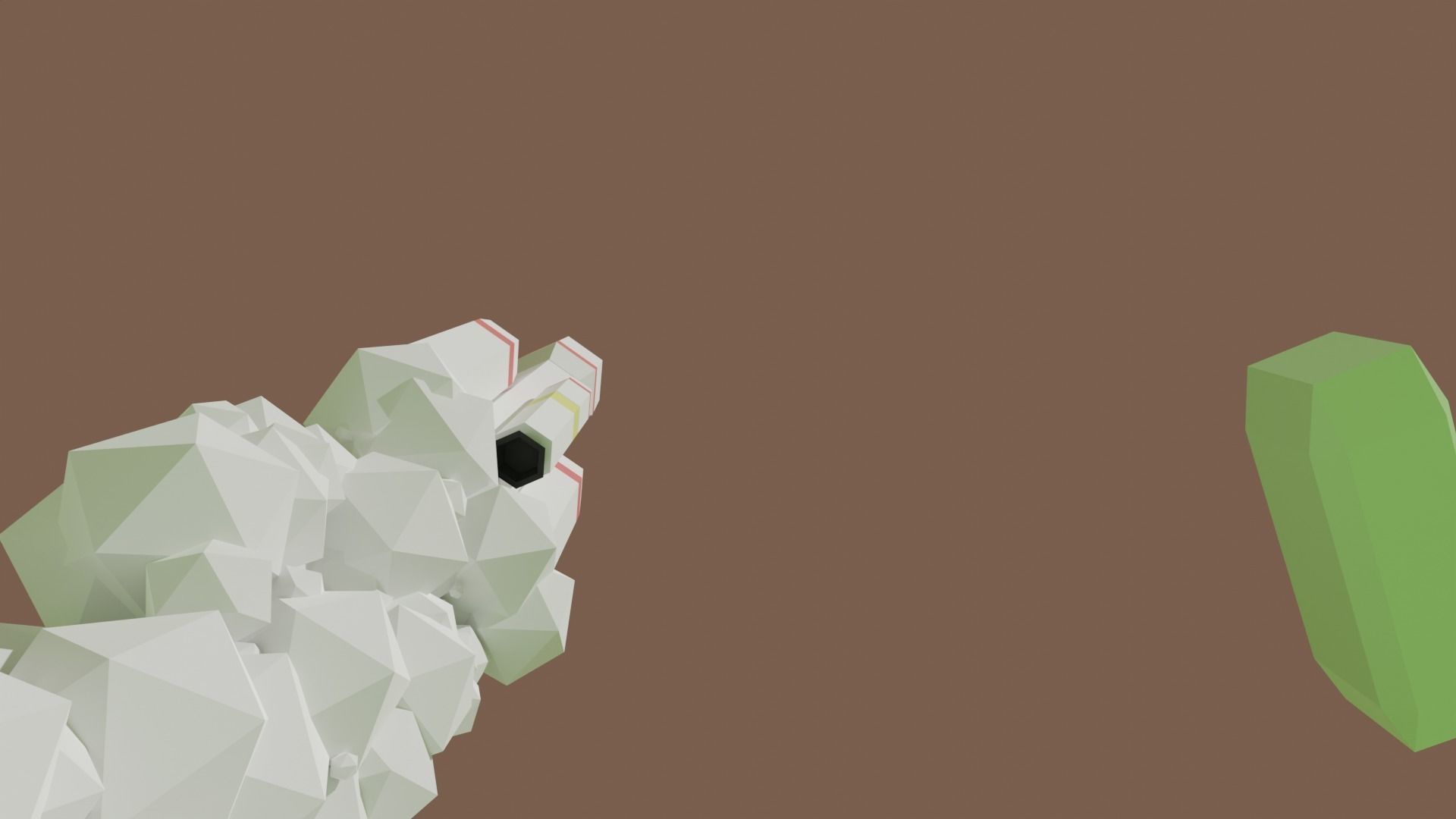 Rocket plus starting animation Low-poly 3D model_6