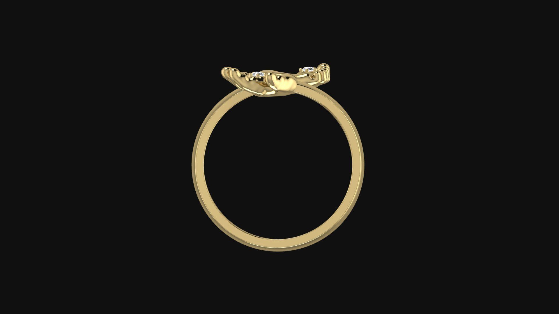 Ring HAND AND FOOT 3D print model_4