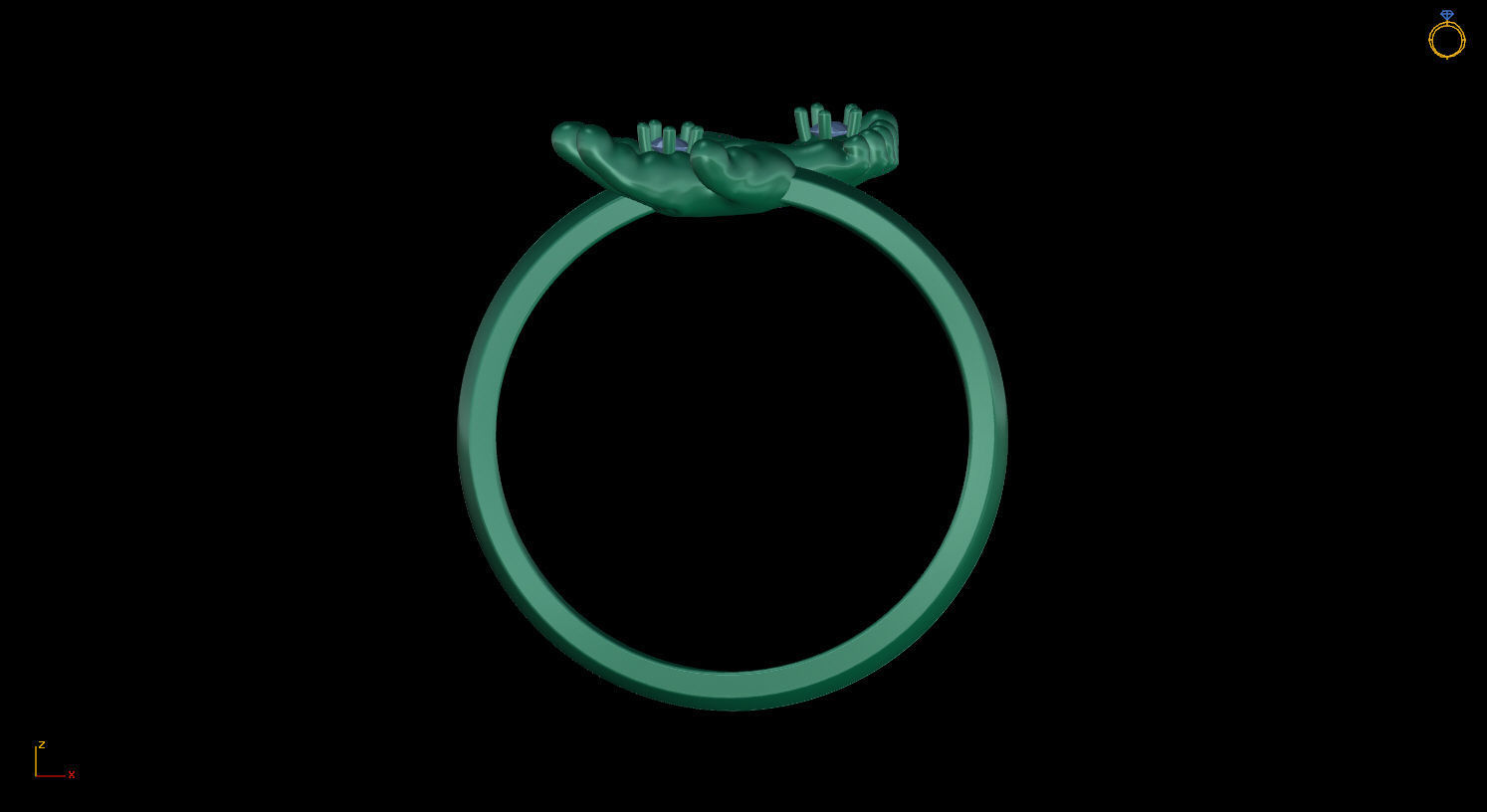 Ring HAND AND FOOT 3D print model_7