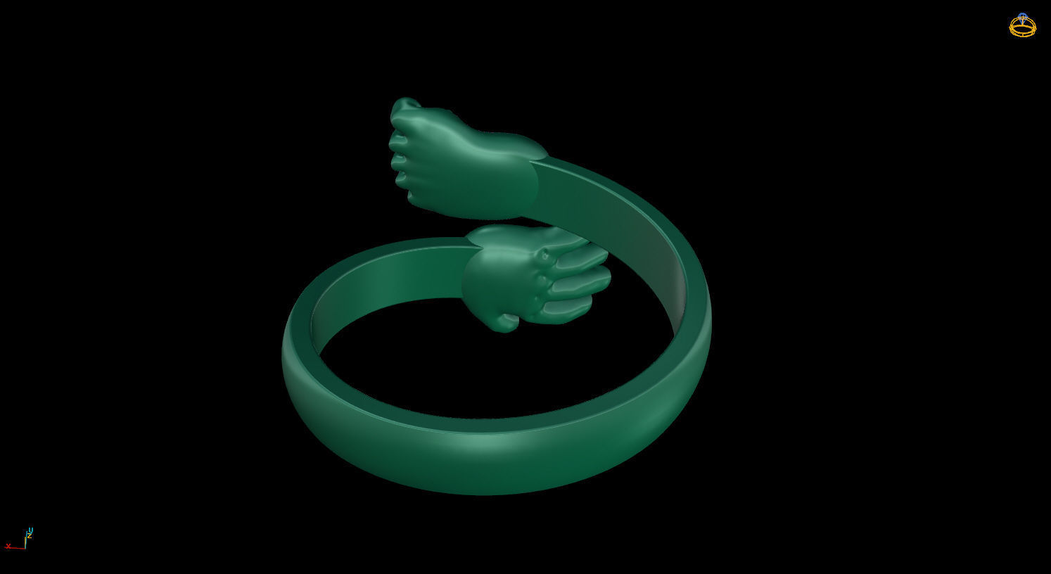 Ring HAND AND FOOT 3D print model_10
