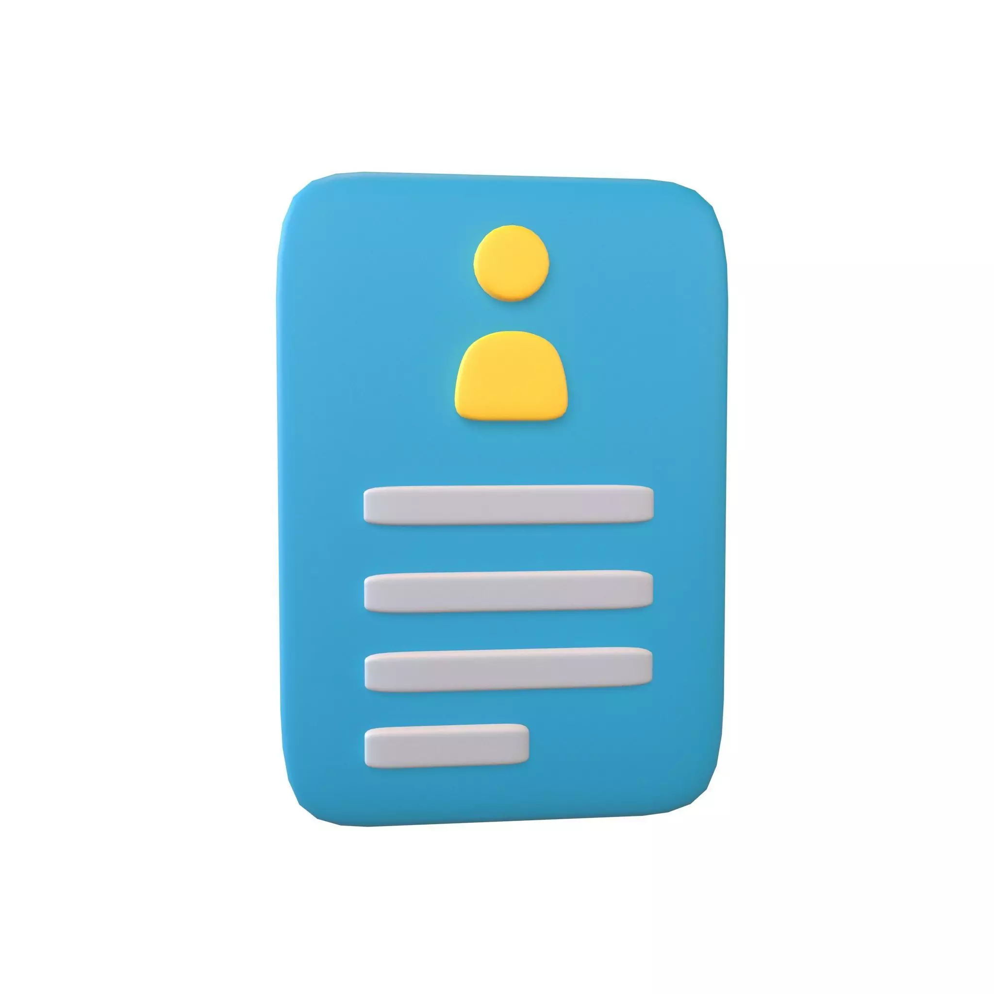 Registration Icon v1 001 Low-poly 3D model_0