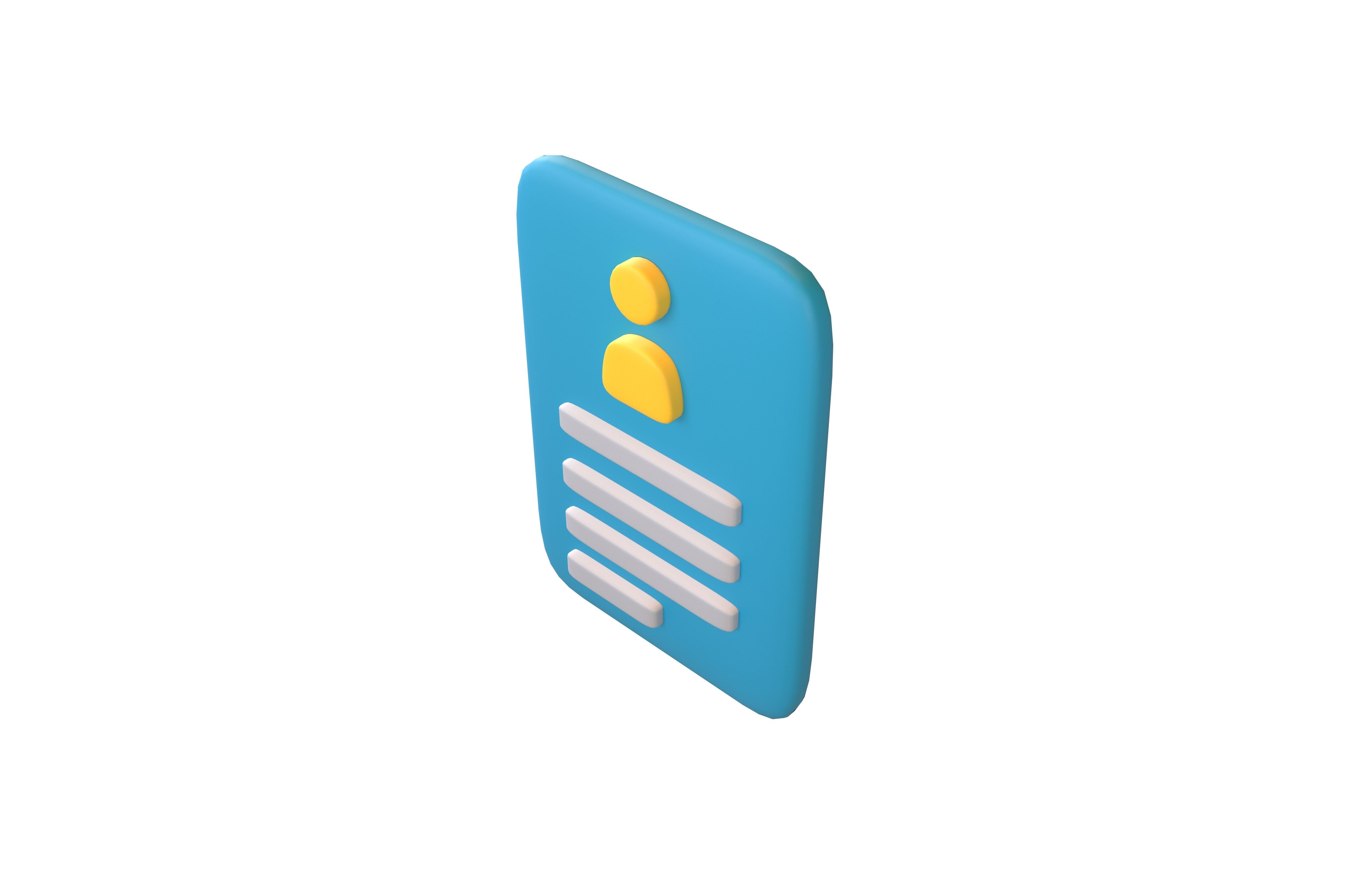 Registration Icon v1 001 Low-poly 3D model_2