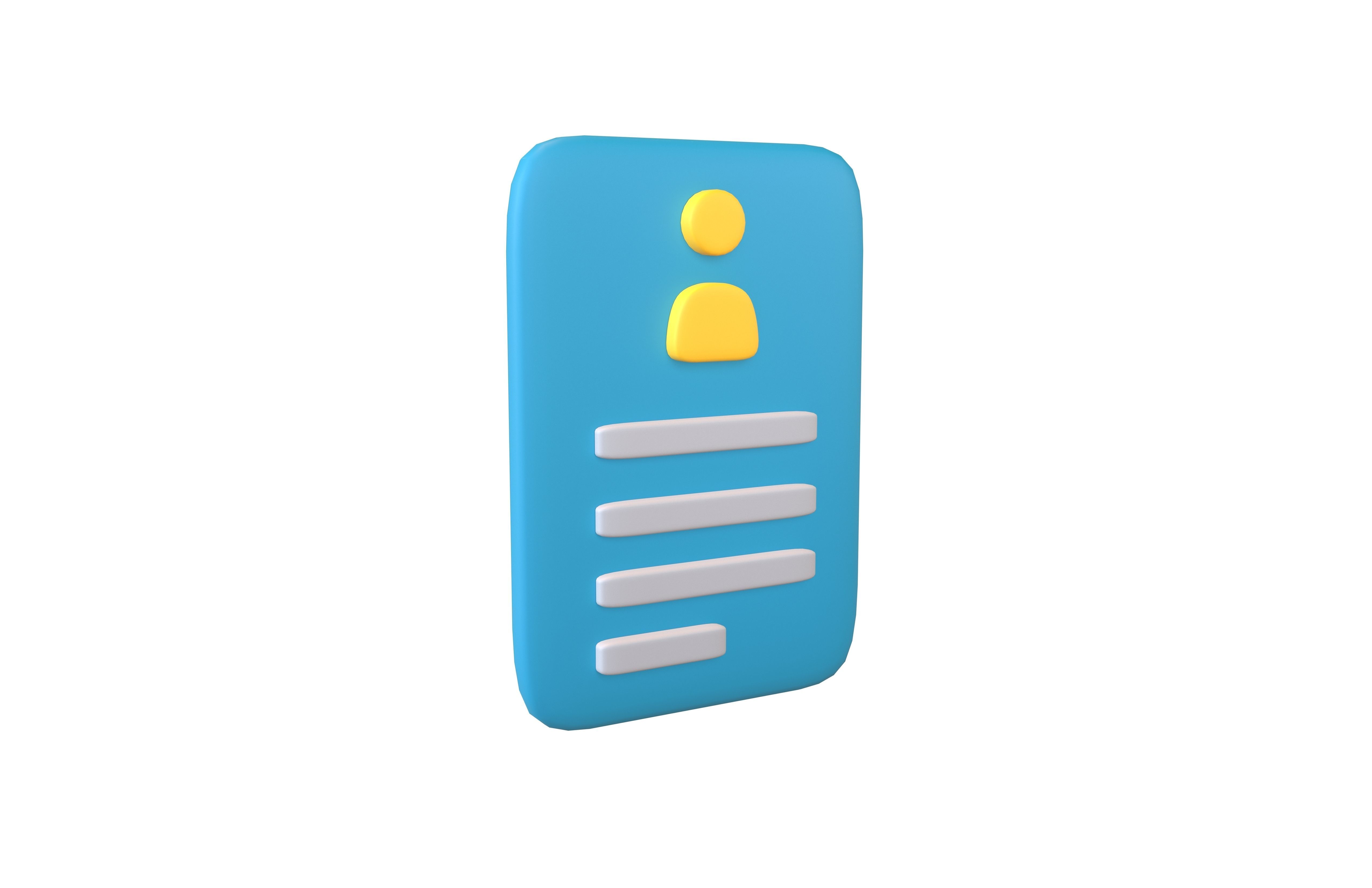 Registration Icon v1 001 Low-poly 3D model_1