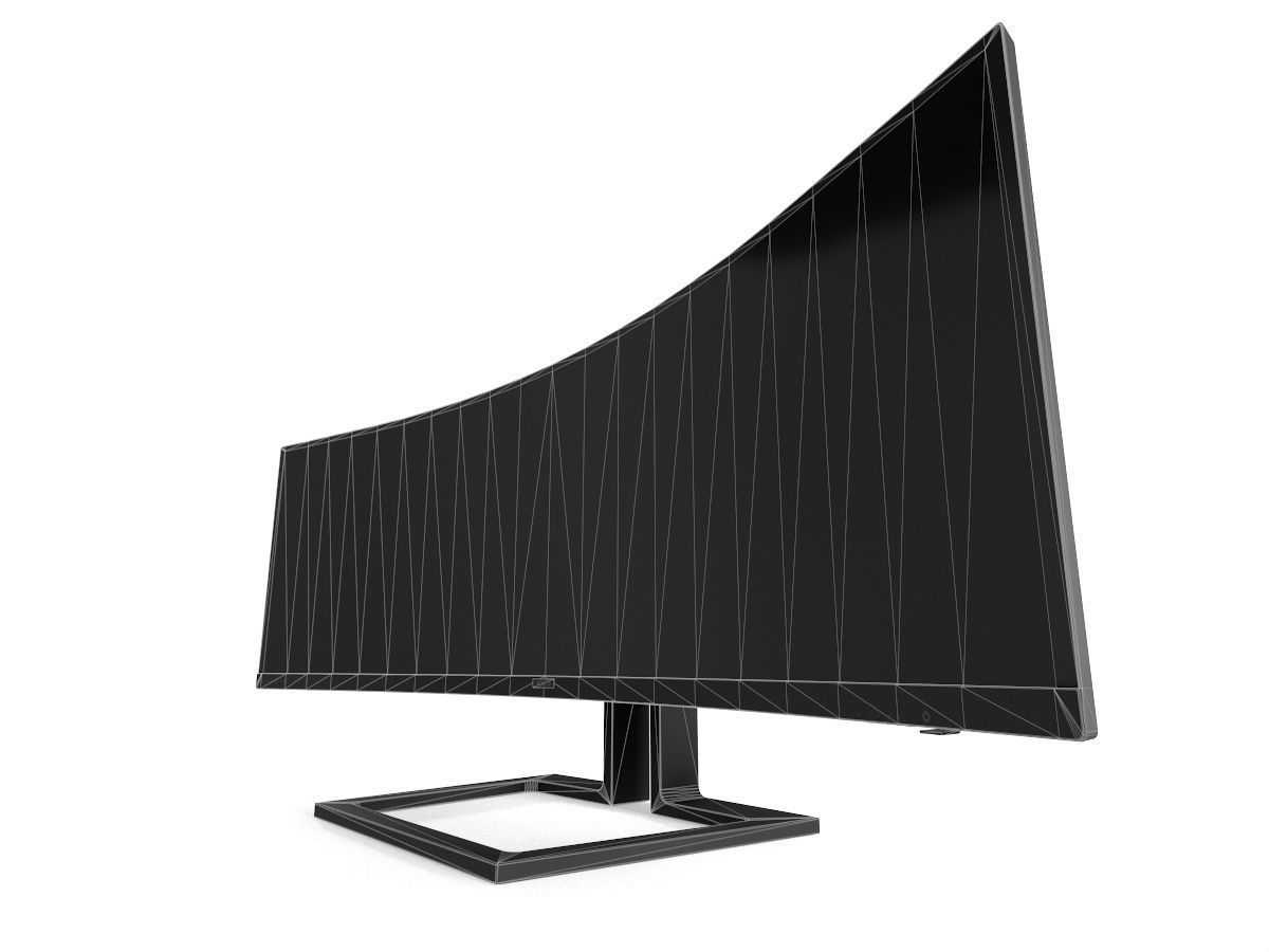 Philips Brilliance 499P9H Game asset Low-poly 3D model_8