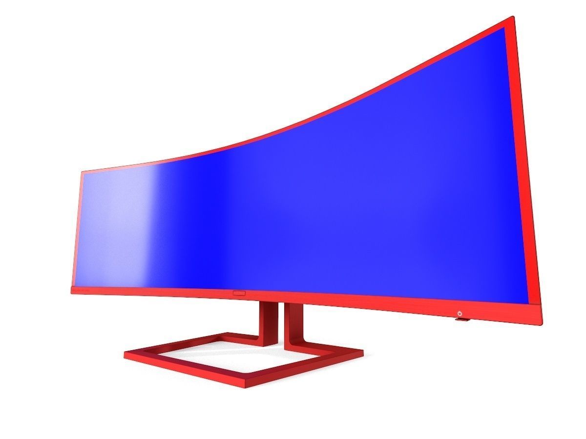 Philips Brilliance 499P9H Game asset Low-poly 3D model_10