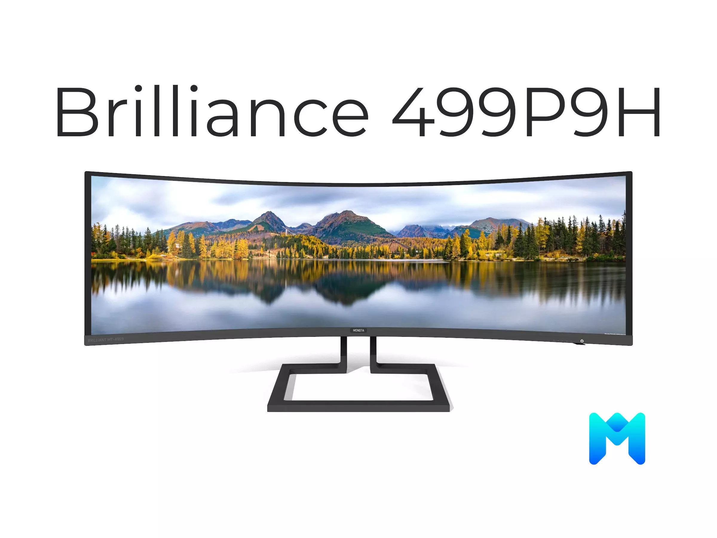 Philips Brilliance 499P9H Game asset Low-poly 3D model_0